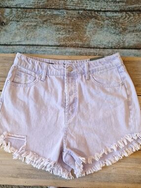 wild fable Pastel Lavender Frayed Hem Denim Shorts. Size 12